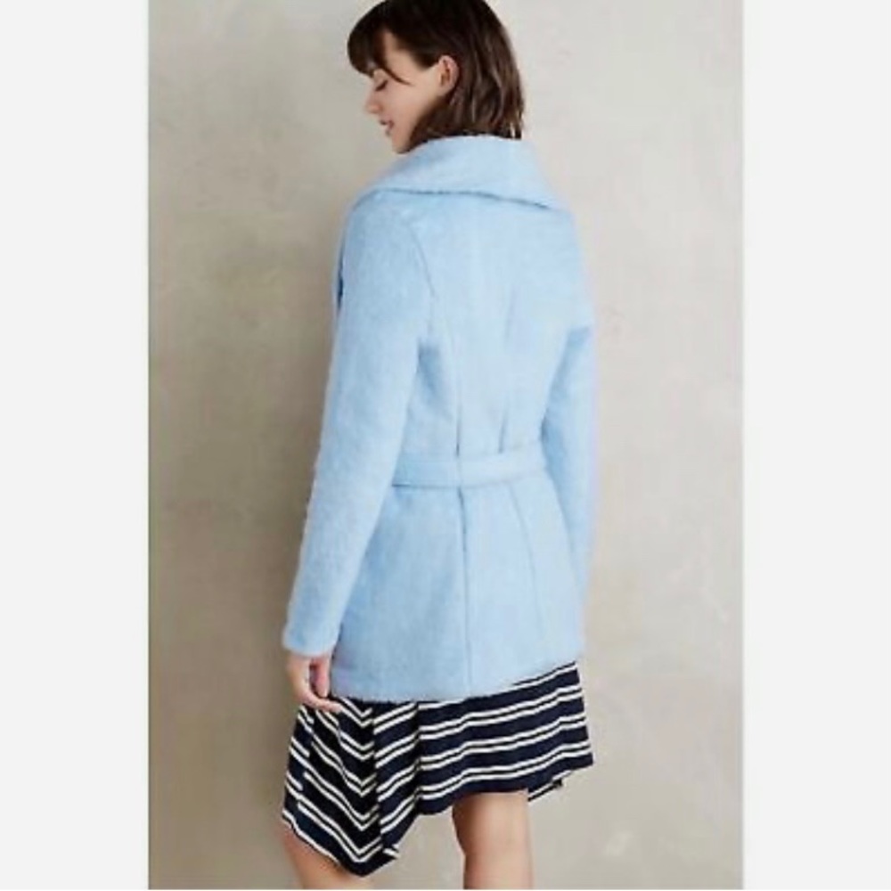 DOLAN East Coast Collection Robe Coat Sky Blue S EUC